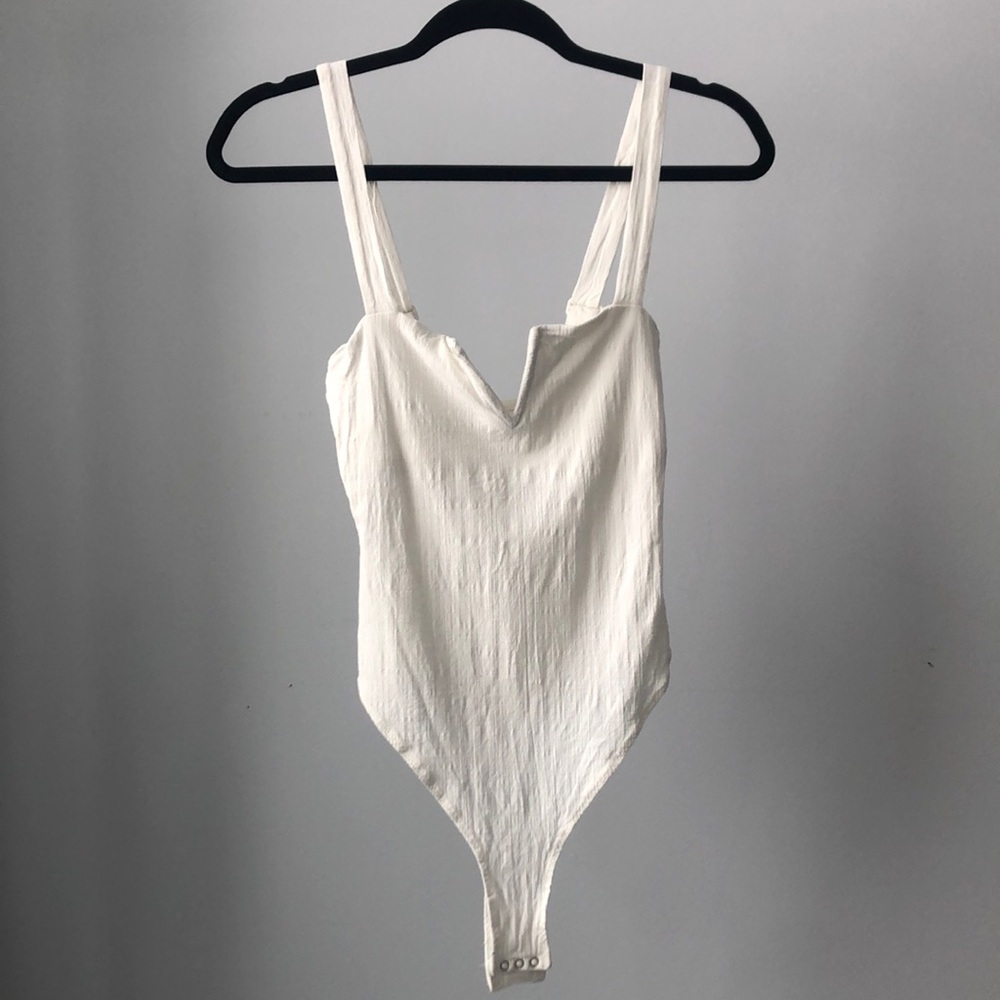 Free People Intimately V-Neck Bodysuit Size S